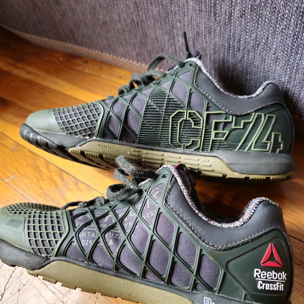 Reboot CF74 green CrossFit shoes men's size 9